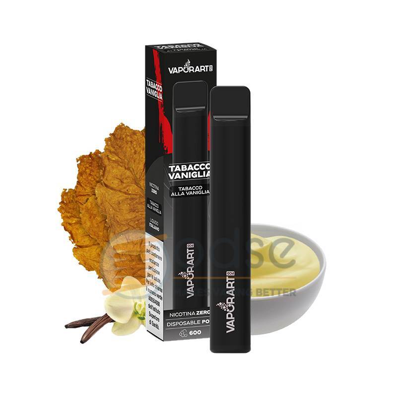 TABACCO VANIGLIA POD USA E GETTA VAPORART 600 - Pod usa e getta