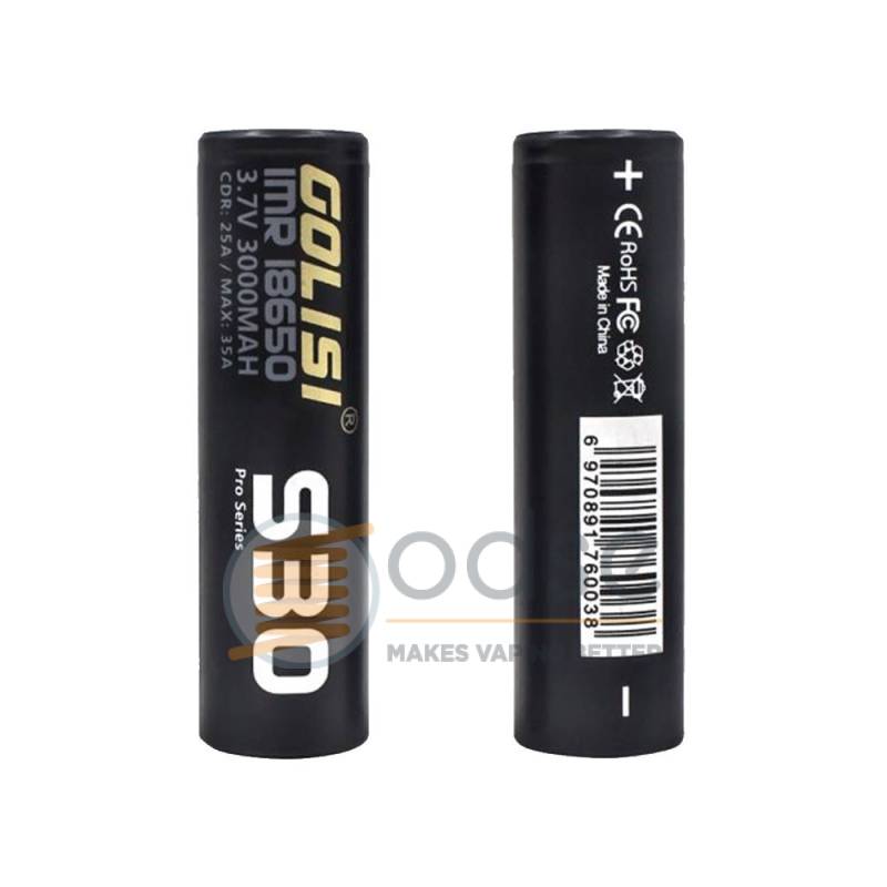 S30 BATTERIA 18650 3000 MAH 25A GOLISI - PILE S30 BATTERIA 18650 3000 MAH 25A GOLISI - PILE