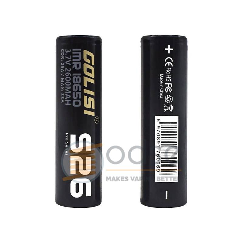 S26 BATTERIA 18650 2600 MAH 25A GOLISI - PILE S26 BATTERIA 18650 2600 MAH 25A GOLISI - PILE