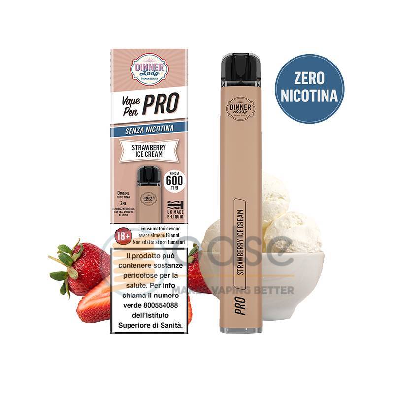 STRAWBERRY ICE CREAM POD USA E GETTA DINNER LADY VAPE PEN PRO - Pod usa e getta