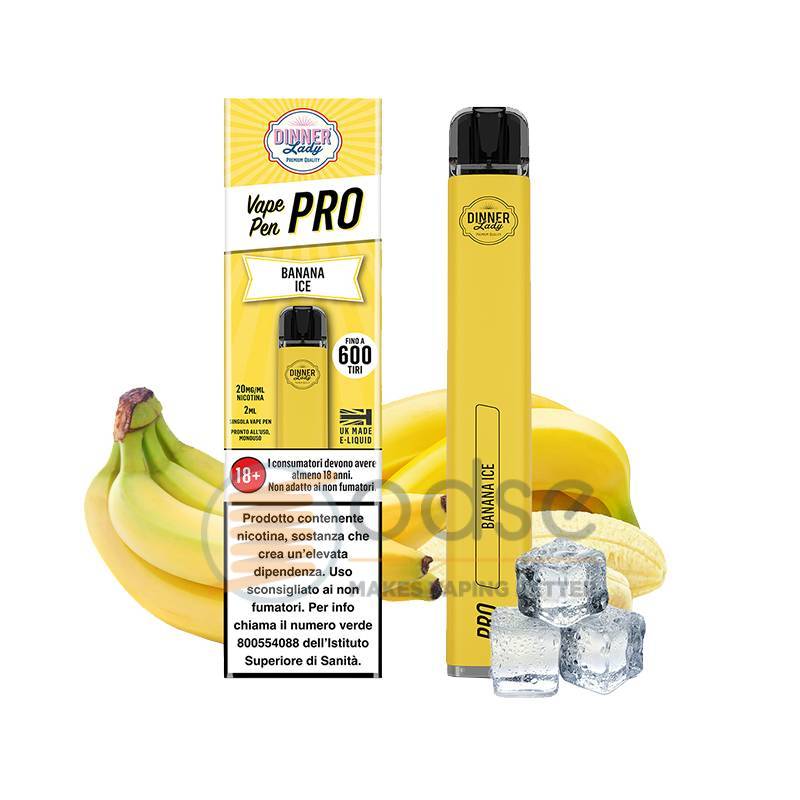 BANANA ICE POD USA E GETTA DINNER LADY VAPE PEN PRO - Pod usa e getta