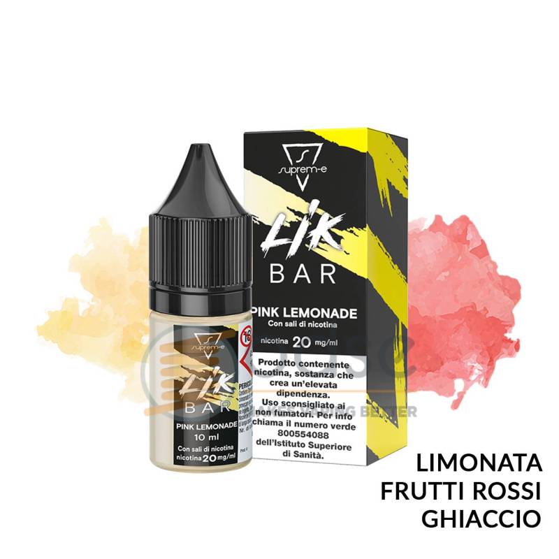 PINK LEMONADE LIQUIDO LIK BAR SUPREM-E 10 ML - 10 mL