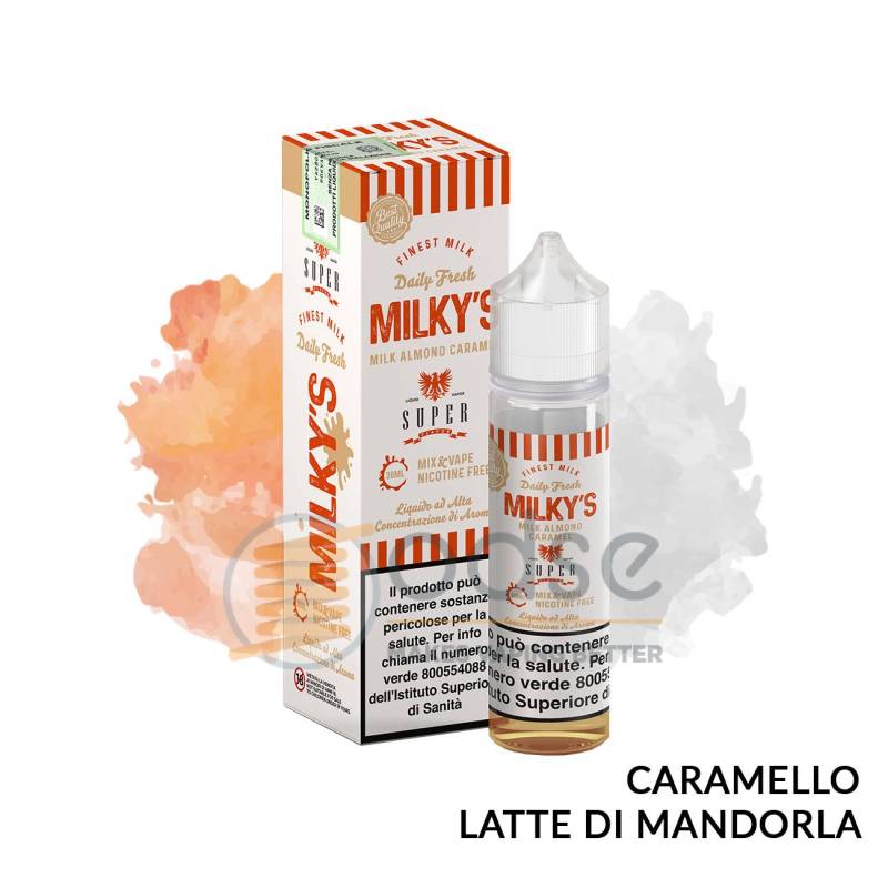 MILKY'S ALMOND CARAMEL PREMIX SUPER FLAVOR - Mix 'n vape