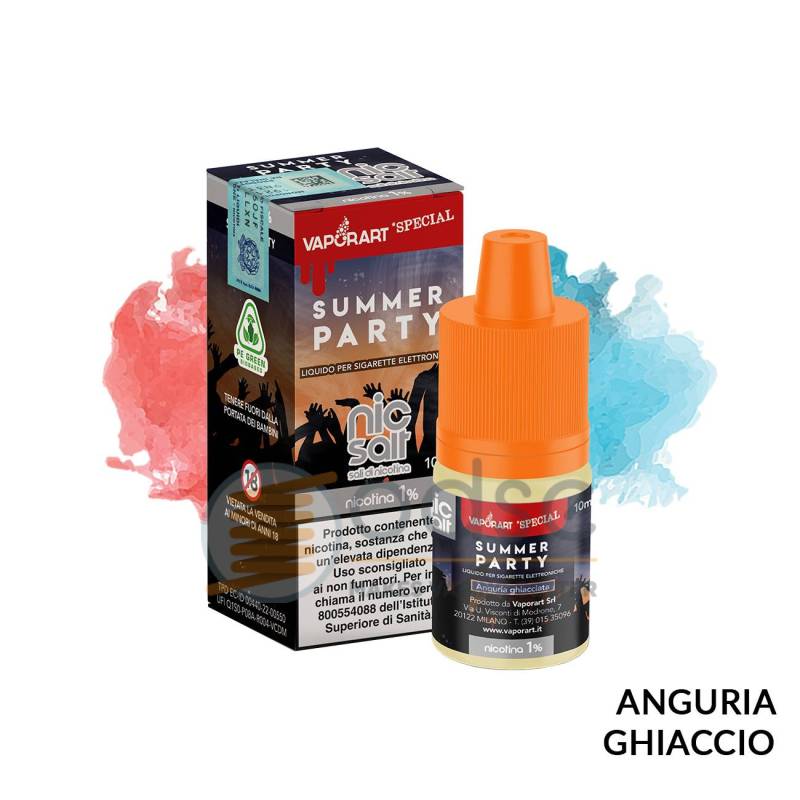 SUMMER PARTY LIQUIDO NIC SALT VAPORART 10 ML - 10 mL