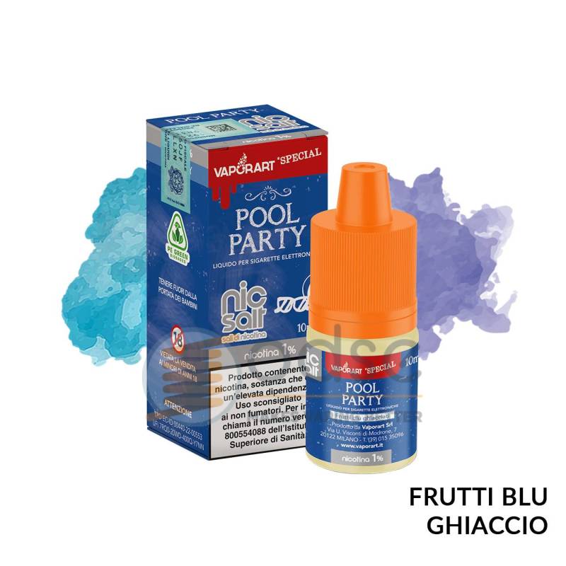 POOL PARTY LIQUIDO NIC SALT VAPORART 10 ML - 10 mL