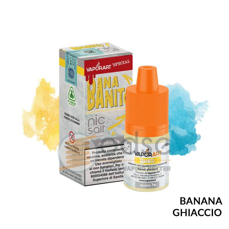 BANANITO LIQUIDO NIC SALT VAPORART 10 ML - 10 mL