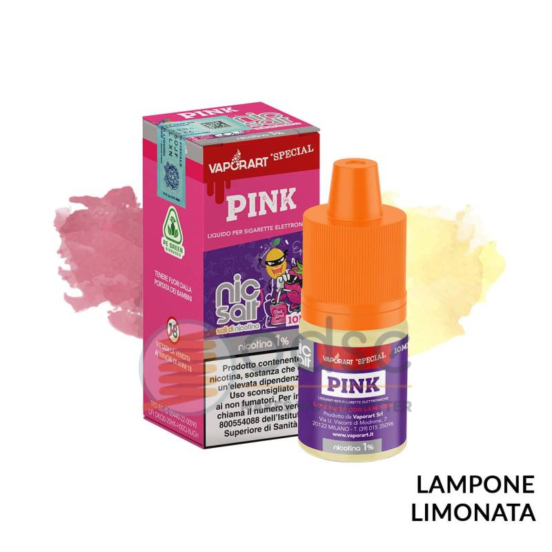 PINK LIQUIDO NIC SALT VAPORART 10 ML - 10 mL