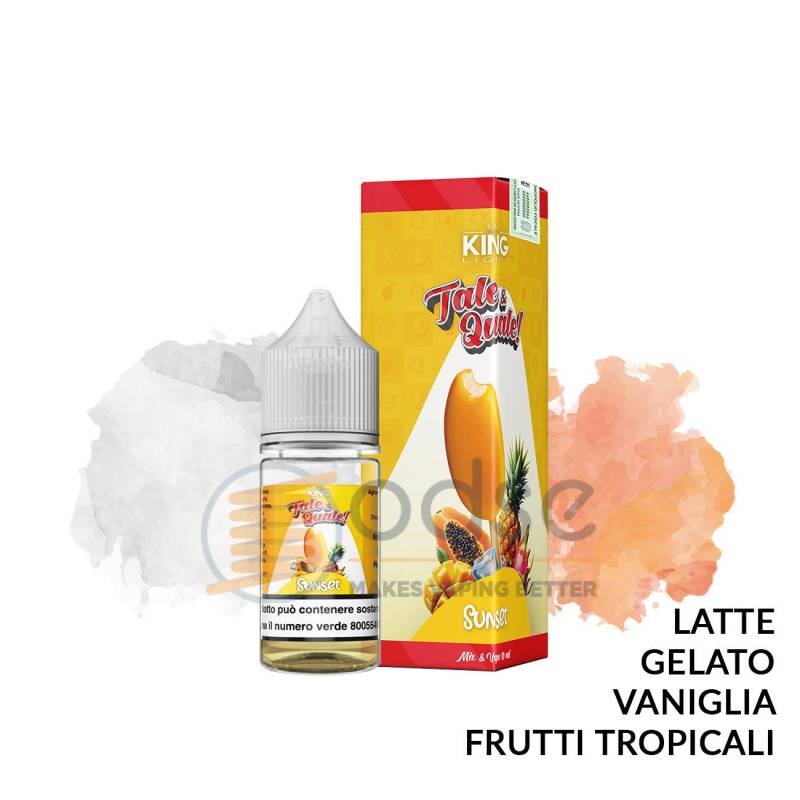SUNSET MINI PREMIX TALE E QUALE KING LIQUID - Mini Mix 'n vape