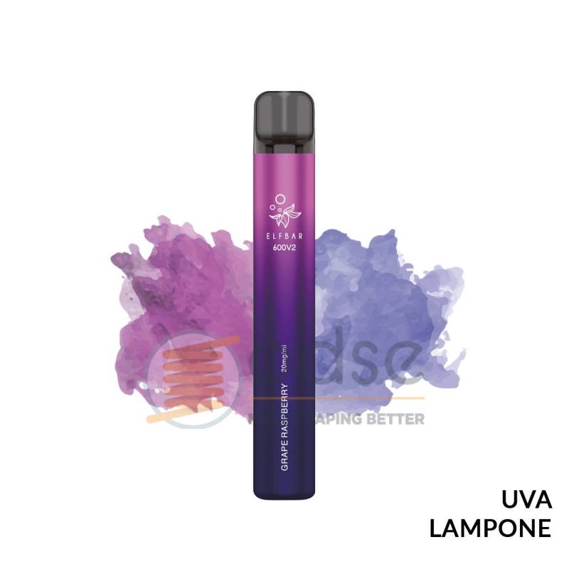 GRAPE RASPBERRY POD USA E GETTA ELFBAR 600 V2 - Pod usa e getta