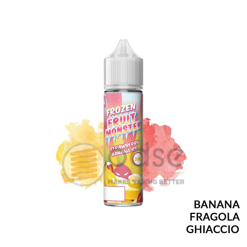 STRAWBERRY BANANA ICE PREMIX MONSTER VAPE LABS - Mix 'n vape