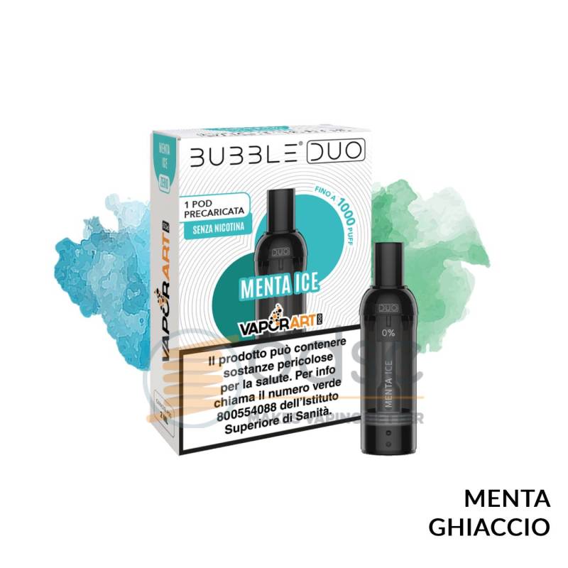 MENTA ICE POD PRECARICATA BUBBLE DUO VAPORART - Pod precaricate