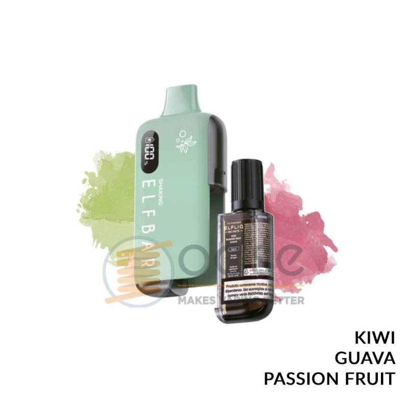 KIWI PASSION FRUIT GUAVA POD USA E GETTA SHAKING EB6000 ELFBAR - Pod usa e getta