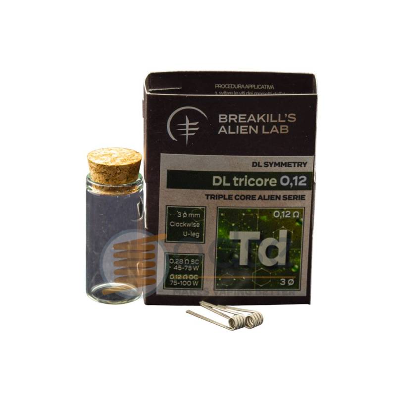 TRICORE 0.12 Ω SYMMETRY DL BREAKILL'S ALIEN LAB - FILI E RESISTENZE