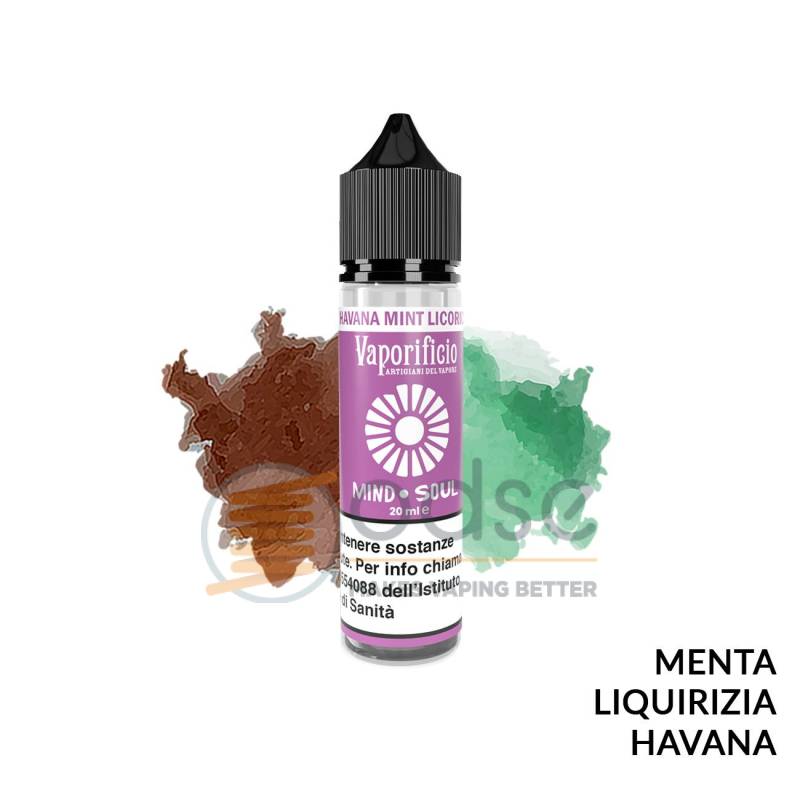 HAVANA MINT LICORICE PREMIX MIND SOUL VAPORIFICIO - Mix 'n vape