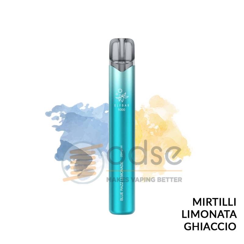 BLUE RAZZ LEMONADE POD USA E GETTA ELFBAR EB1000 - Pod usa e getta