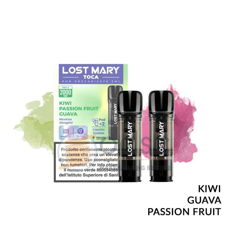 KIWI PASSION FRUIT GUAVA POD PRECARICATA LOST MARY TOCA AIR 2 PEZZI - Pod precaricate